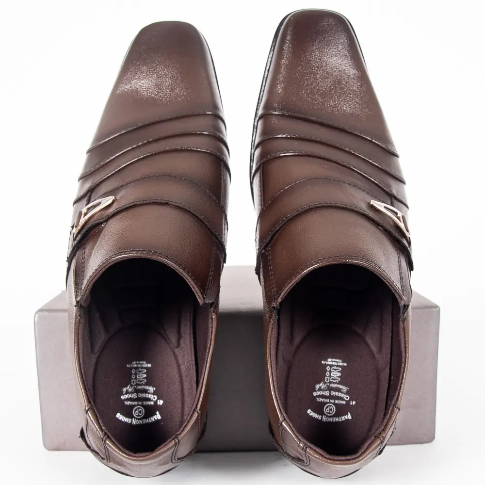 Sapato Social Masculino Bico Fino Marrom .RMO4016