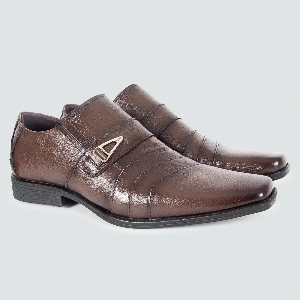 Sapato Social Masculino Bico Fino Marrom .RMO4016