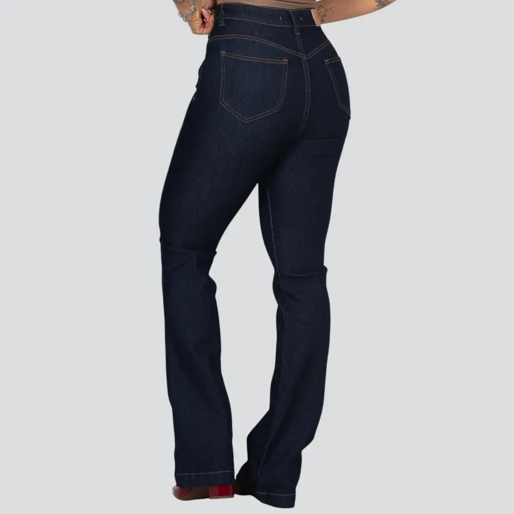 Calça Feminina Jeans Flare .BK32012