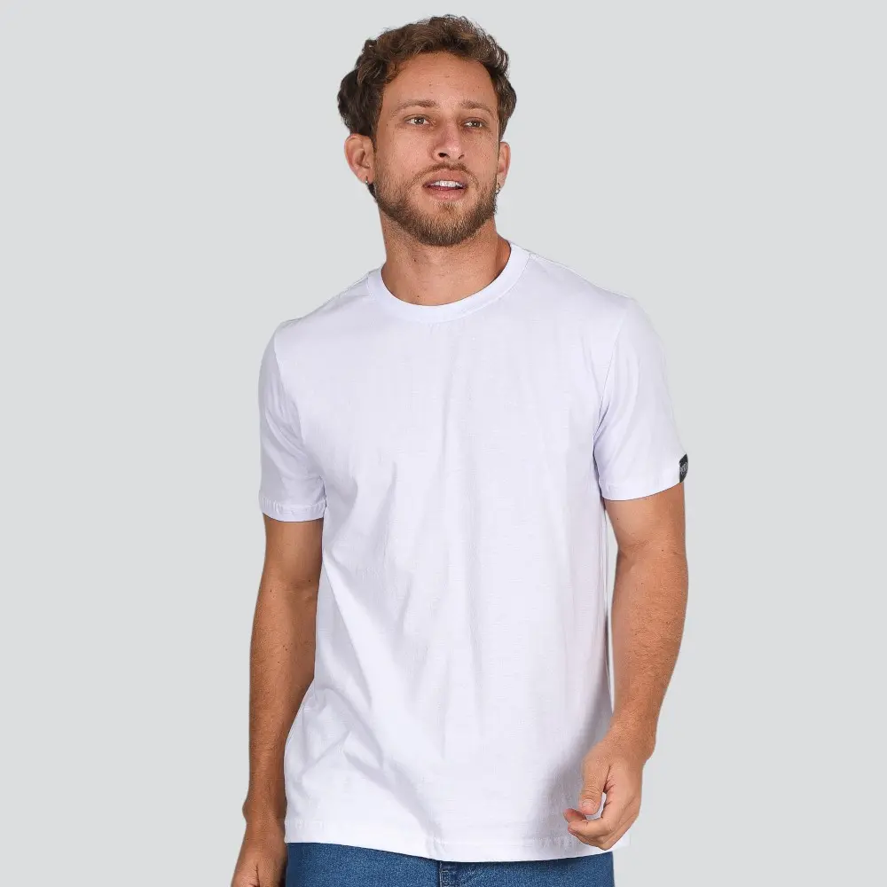 Camiseta Masculina Basica Algodão