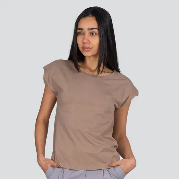 Blusa Feminina Muscle Tee .FW2827 Marrom