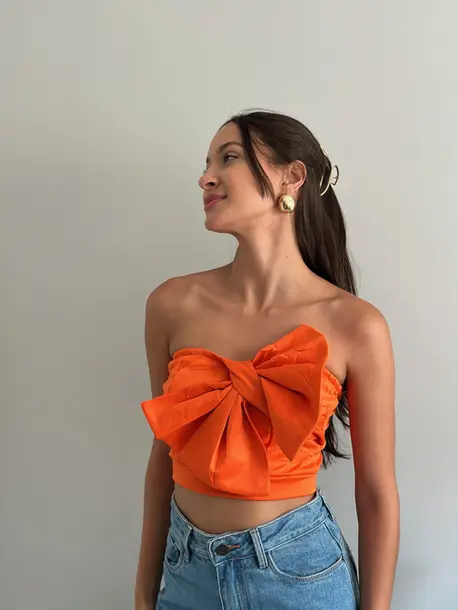 CROPPED LAÇO Laranja