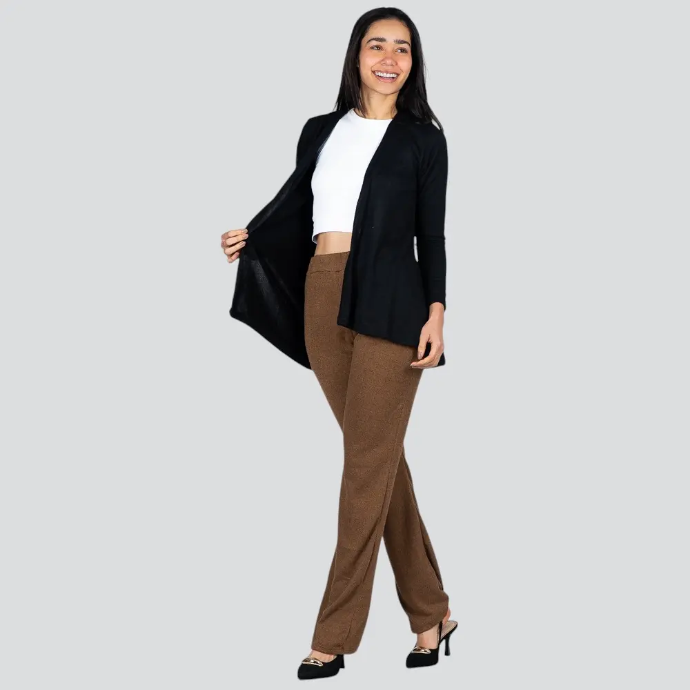 Calça Feminina Reta Lãzinha .7825