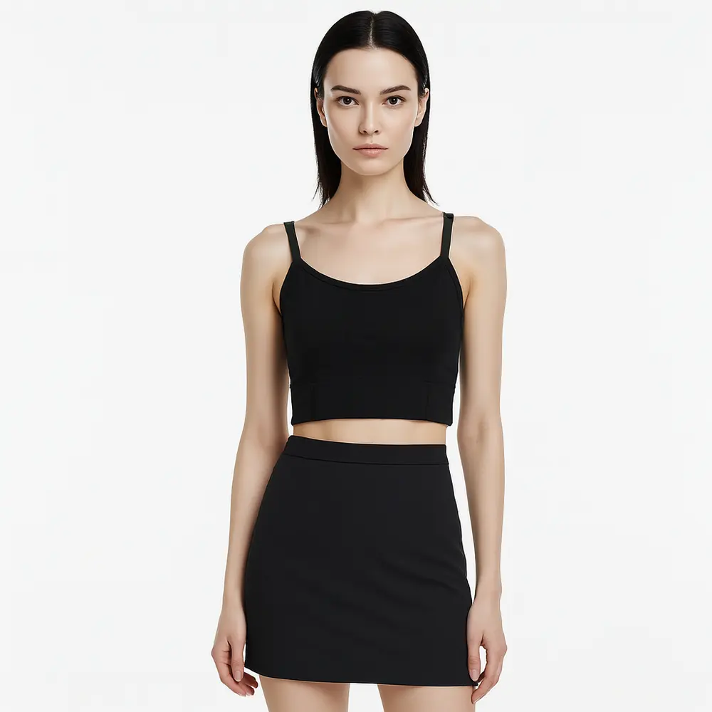 Top Feminino Com Alça Fina Regulável Poliamida Com Bojo .9009142