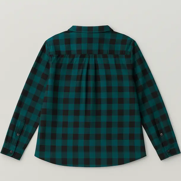 CAMISA XADREZ FEMININO MANGA LONGA .SF01-1 Verde