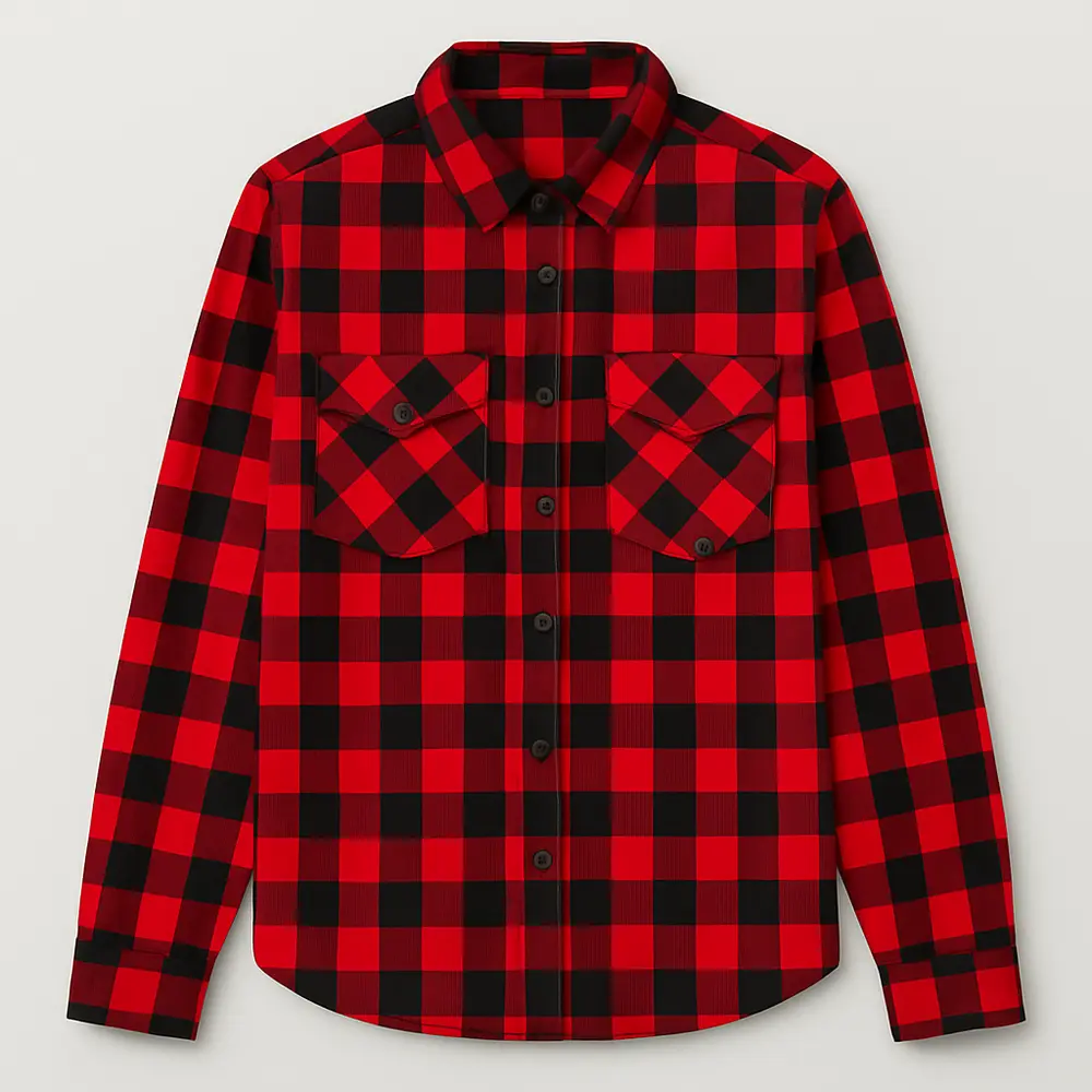 CAMISA XADREZ FEMININO MANGA LONGA .SF01-1