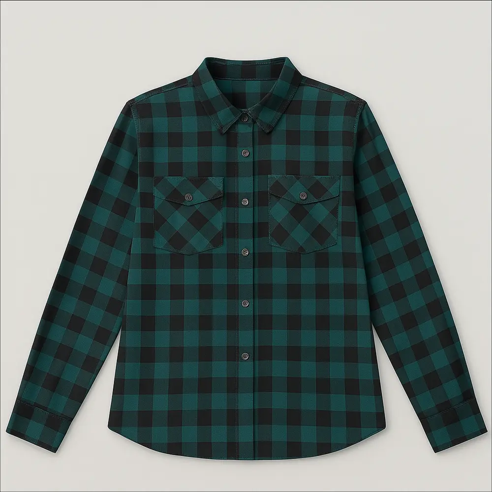 CAMISA XADREZ FEMININO MANGA LONGA .SF01-1