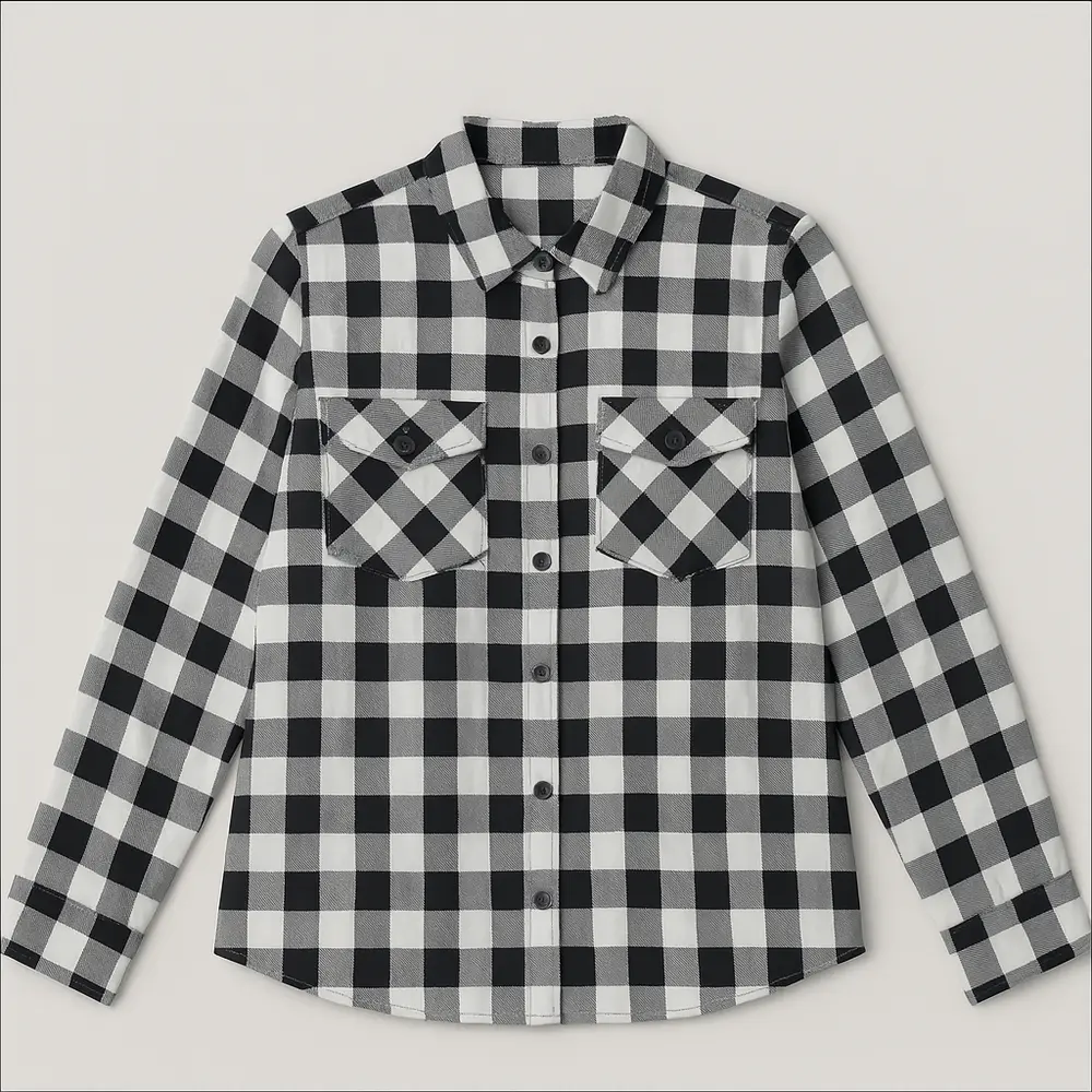 CAMISA XADREZ FEMININO MANGA LONGA .SF01-1