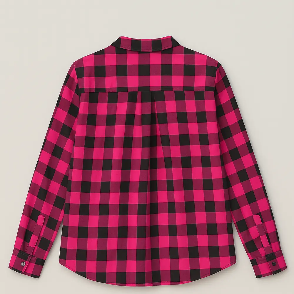 CAMISA XADREZ FEMININO MANGA LONGA .SF01-1