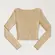 CROPPED FEM MANGA LONGA RIBANA FRISO DECOTE FRUFRU.03069