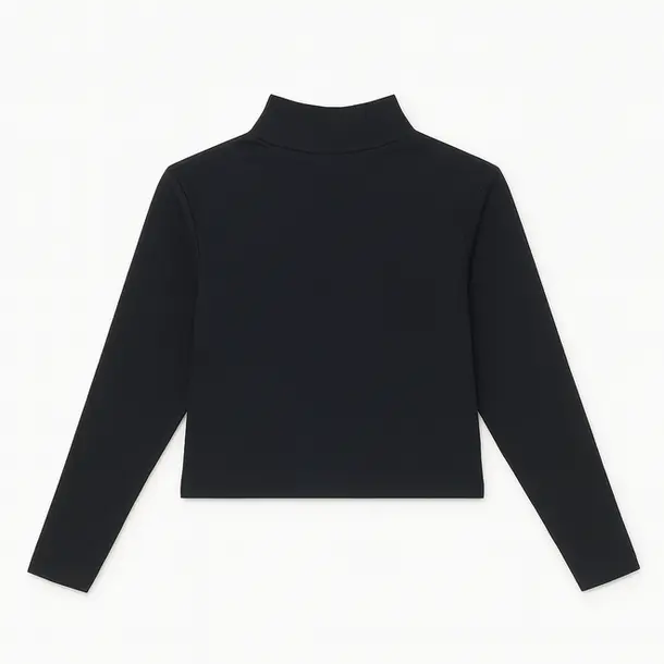 CROPPED FEM MANGA LONGA RIBANA GOLA ALTA. 030100