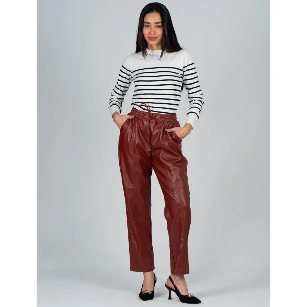 Calça Feminina Reta Com Elástico No Cos P.U. .240466