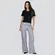 Calça Feminina Alfaiataria Pantalona .00800