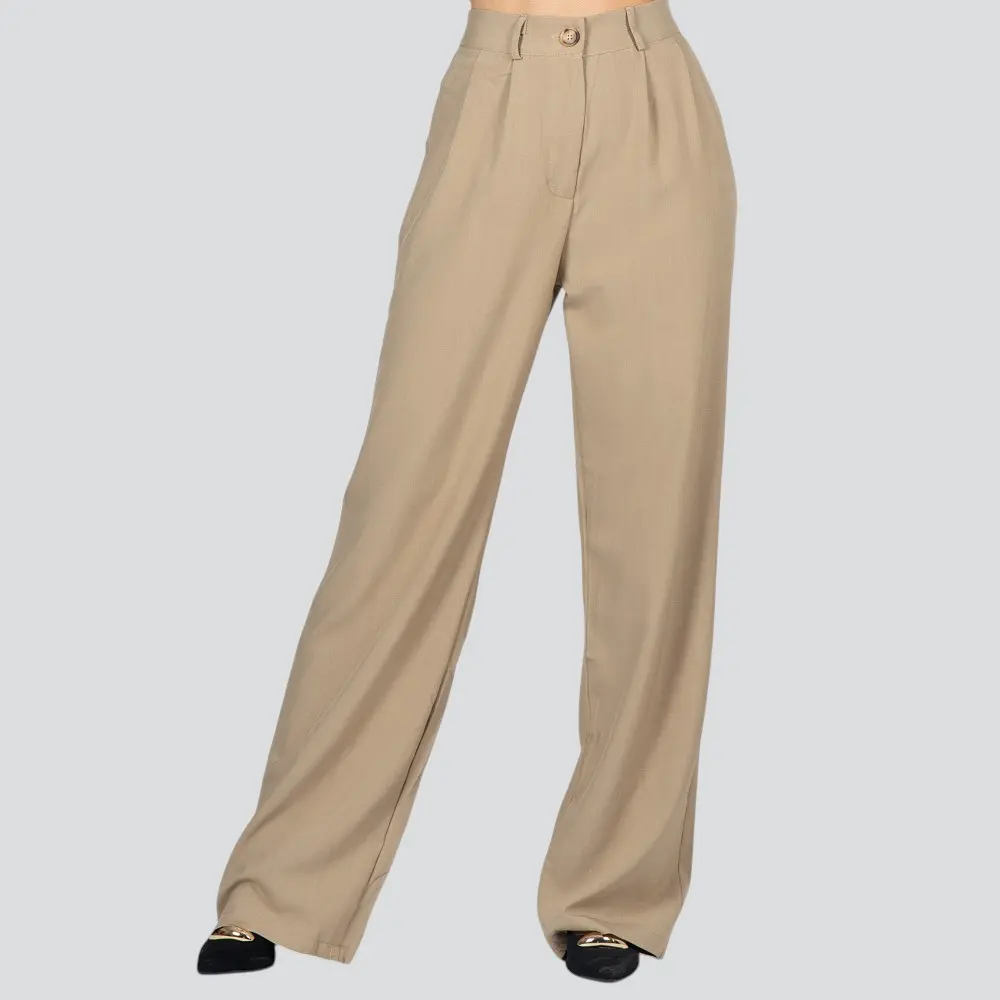 Calça Feminina Alfaiataria Pantalona .HQ115
