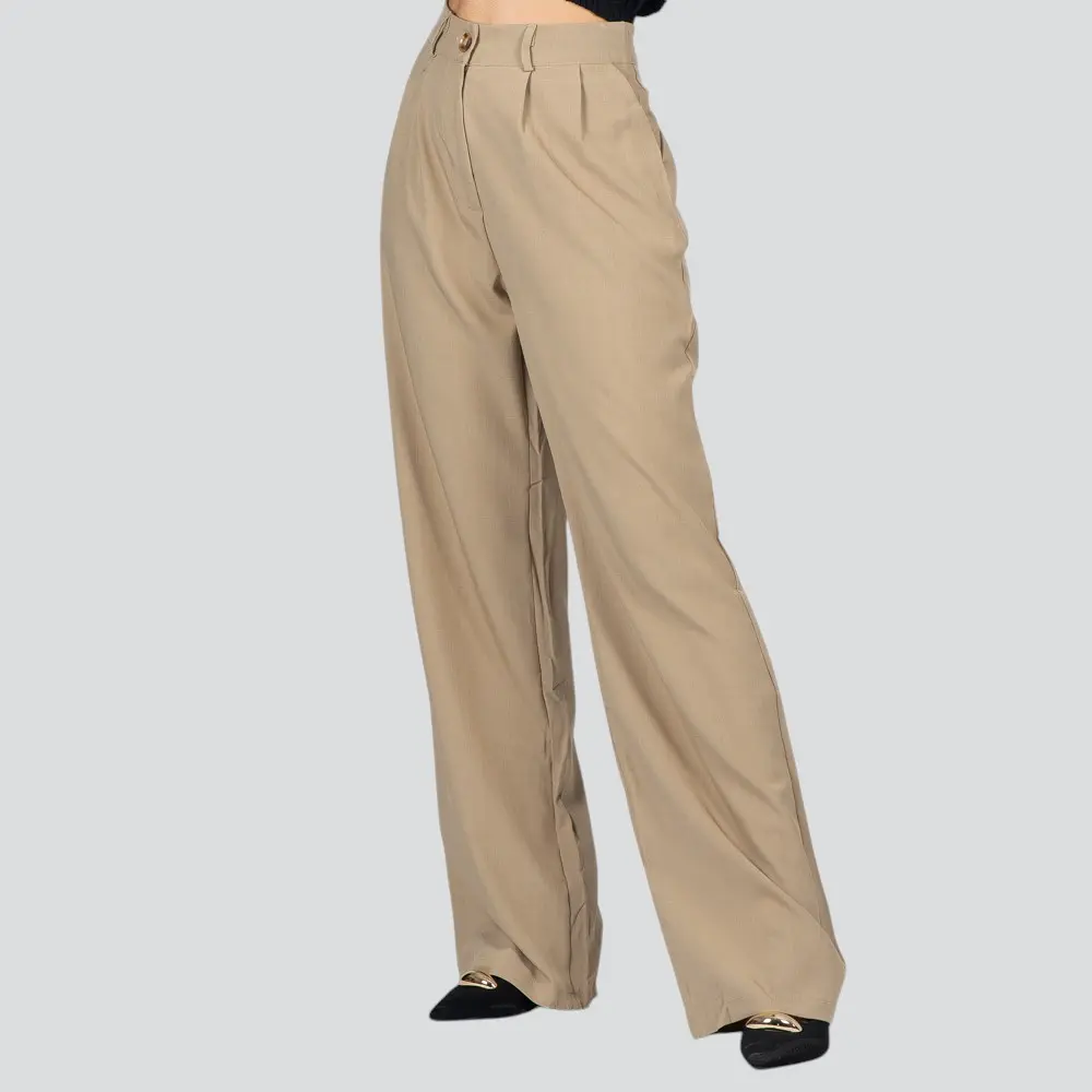 Calça Feminina Alfaiataria Pantalona .HQ115