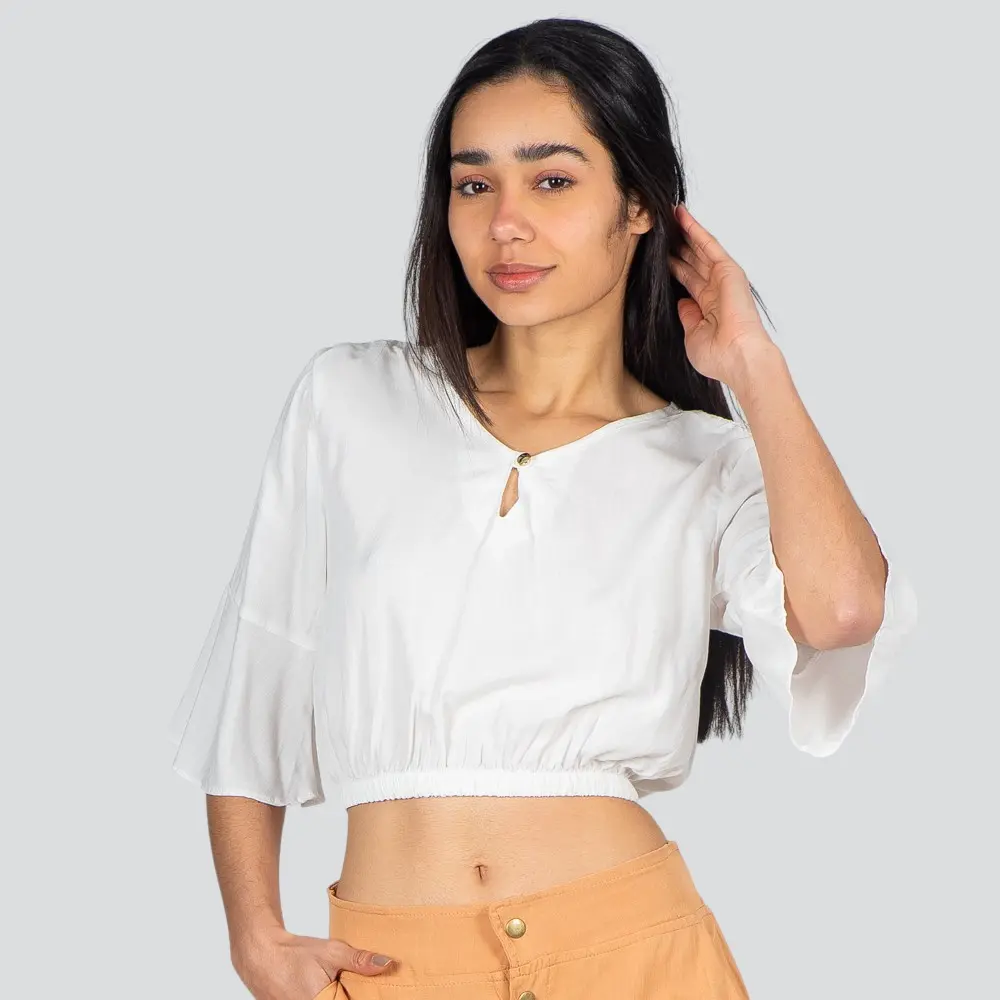 Blusa Feminina MG 7/8 Flare Viscose .1100286