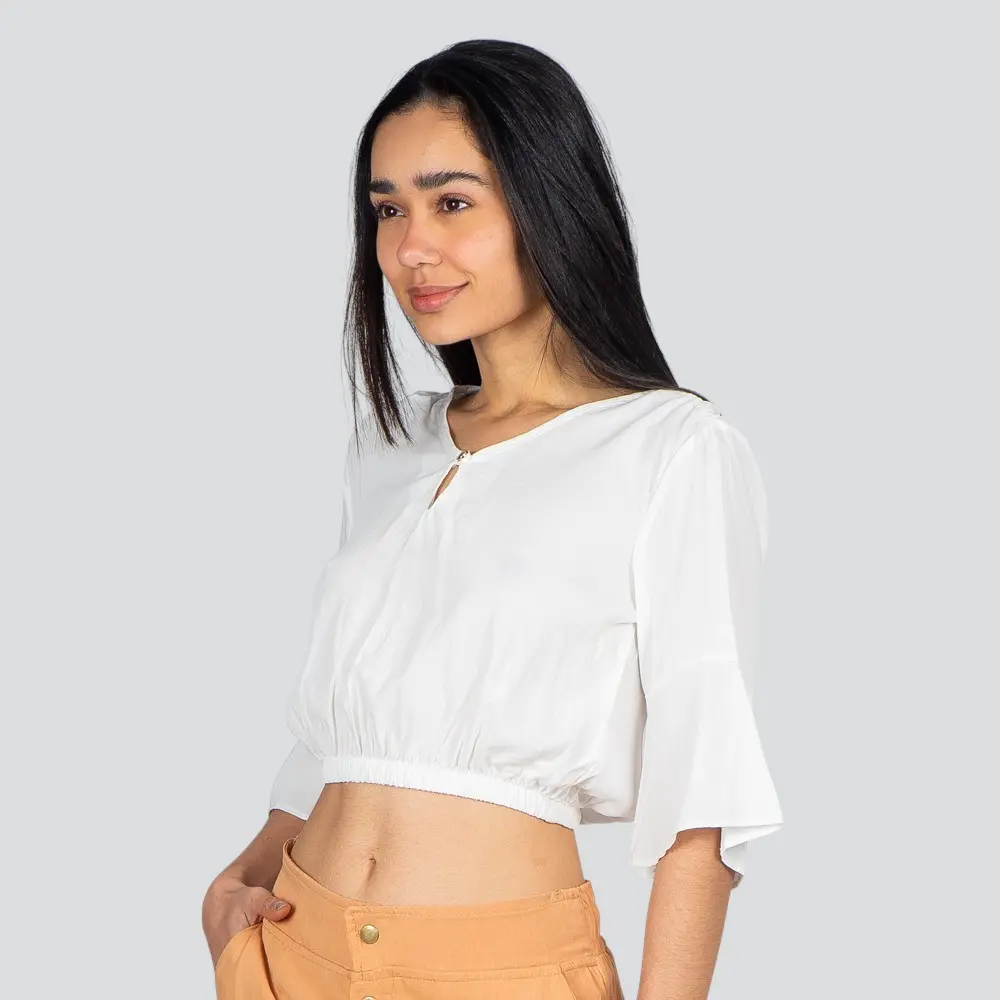 Blusa Feminina MG 7/8 Flare Viscose .1100286