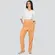 Calça Feminina Reta Viscose Com Botão No Cos .502-1