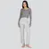 Calça Feminina Reta Viscose Com Botão No Cos .502-1