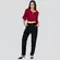 Calça Feminina Reta Viscose Com Botão No Cos .502-1
