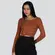 Blusa Feminina Manga Longa Tricô Modal Com Aplicação De Perolas .ZY22-2