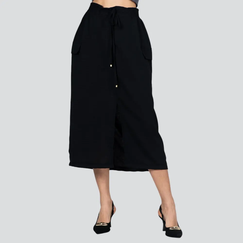 Saia Feminina Midi Cargo Com Fenda Aairflow .2100031