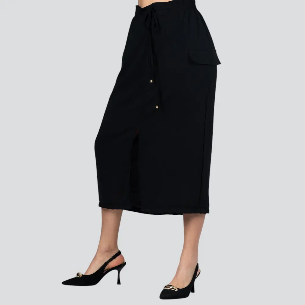 Saia Feminina Midi Cargo Com Fenda Aairflow .2100031