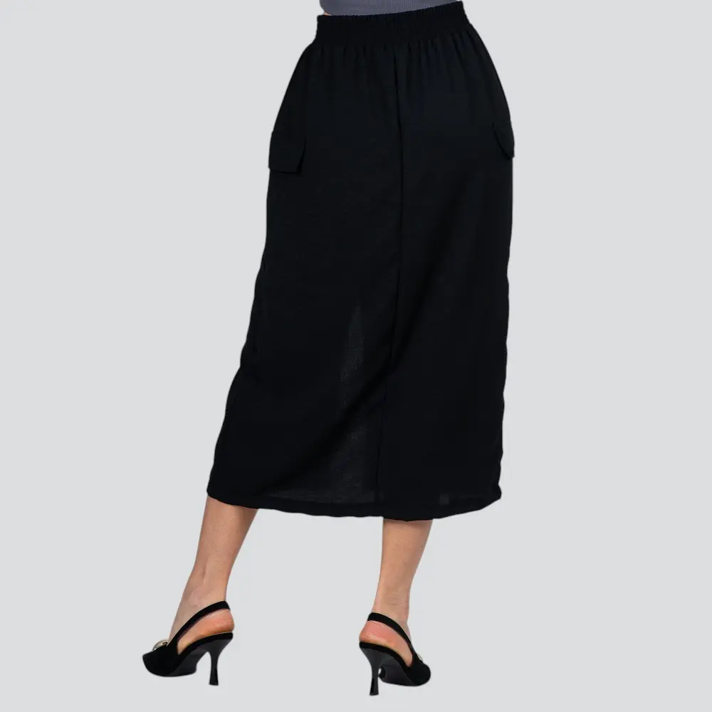 Saia Feminina Midi Cargo Com Fenda Aairflow .2100031