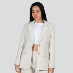 Blazer Feminino Tweed Texturizado .N-592B