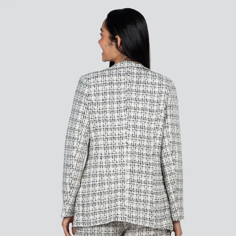 Blazer Feminino Tweed Texturizado .N-592B