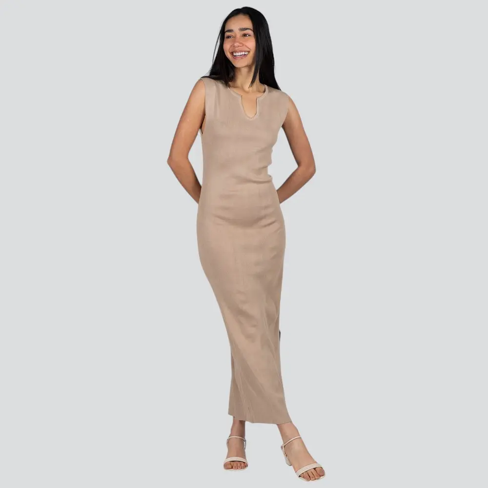 Vestido Feminino Longuete Tricô Modal .S1125