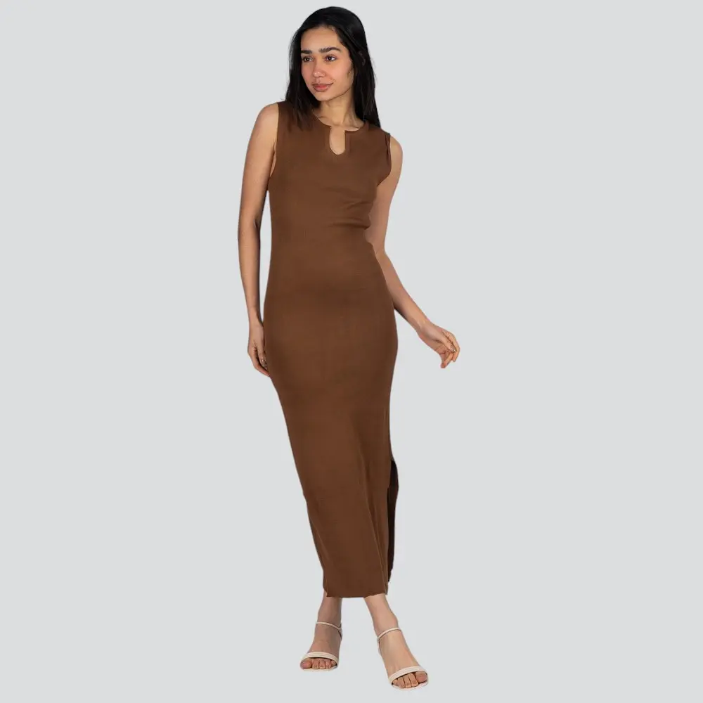 Vestido Feminino Longuete Tricô Modal .S1125