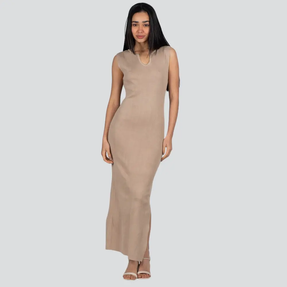 Vestido Feminino Longuete Tricô Modal .S1125