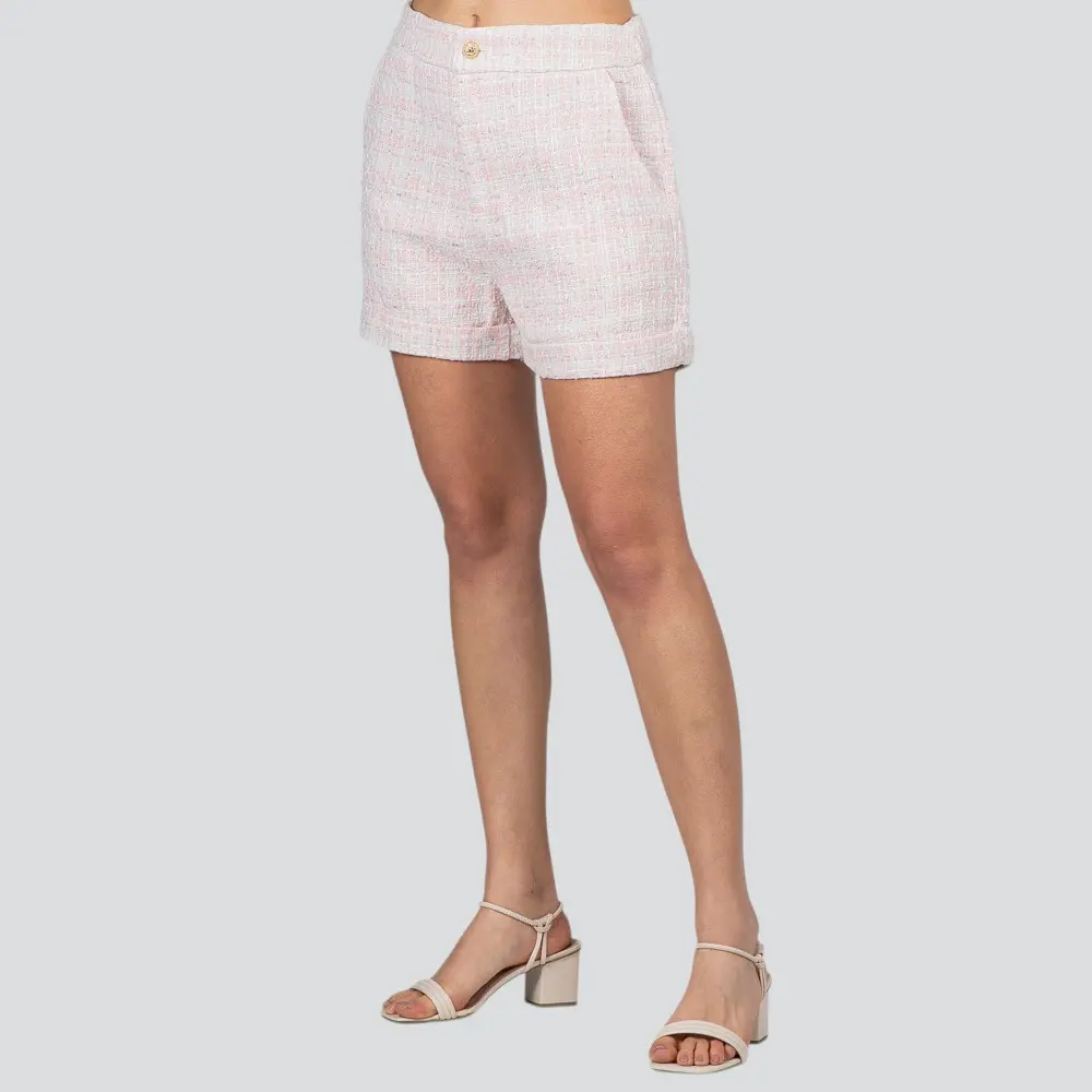 Shorts Feminino Tweed Texturizado .N-592S