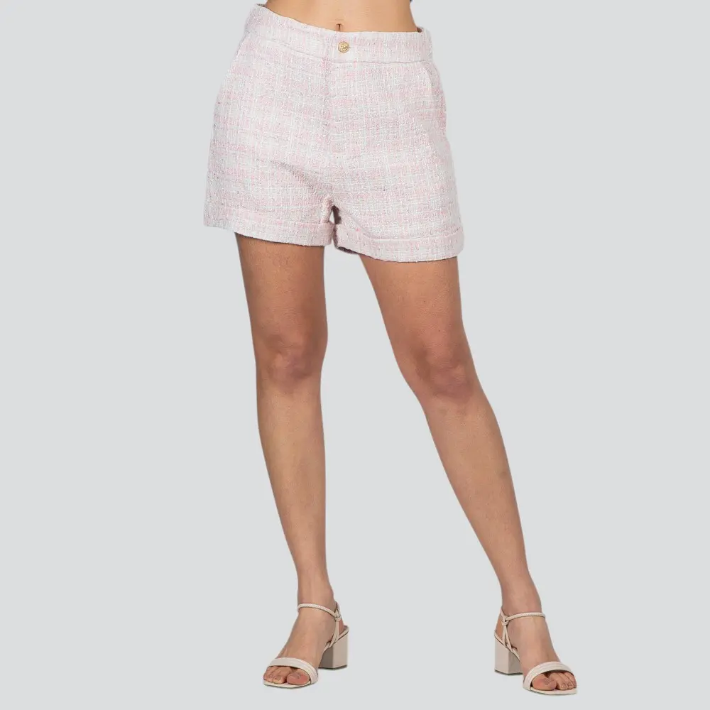 Shorts Feminino Tweed Texturizado .N-592S
