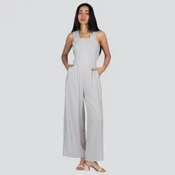 Macacão Feminino Pantalona Com Alça Média Elástico Viscose .517-1