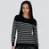Blusa Feminina M/L Tricô Modal Listrado .1001693