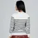 Blusa Feminina M/L Tricô Modal Listrado .1001693