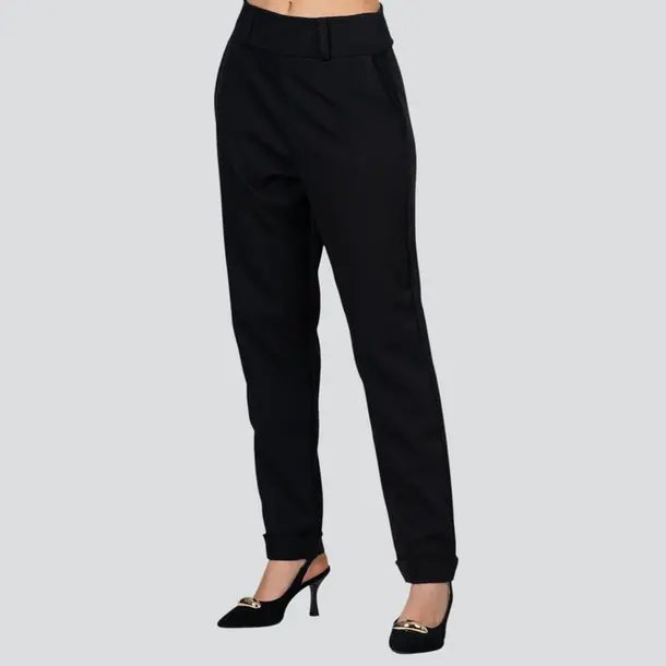 Calça Feminina Cigarrete Alfaiataria .3000724 Preto