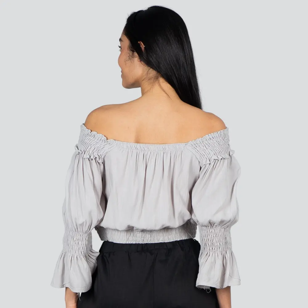 Blusa Feminina MG 7/8 Ciganinha Viscose .523-1