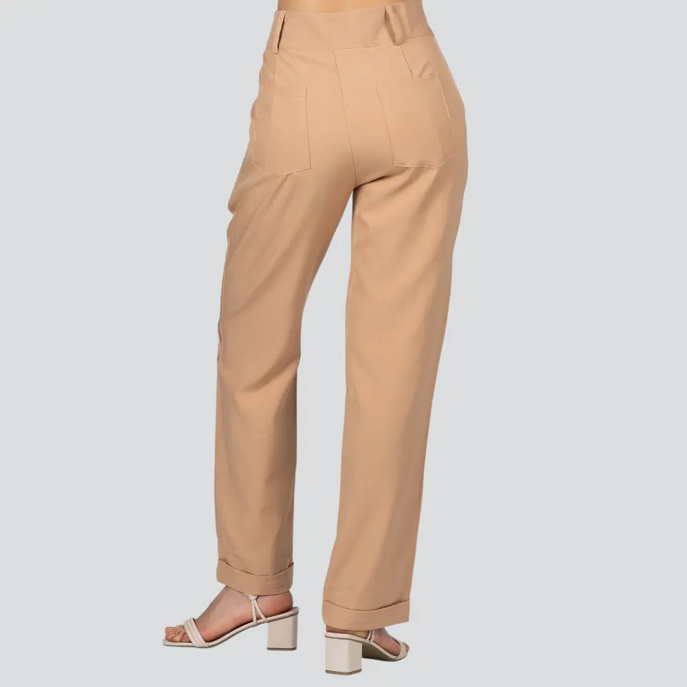 Calça Feminina Reta Alfaiataria .HQ-1657