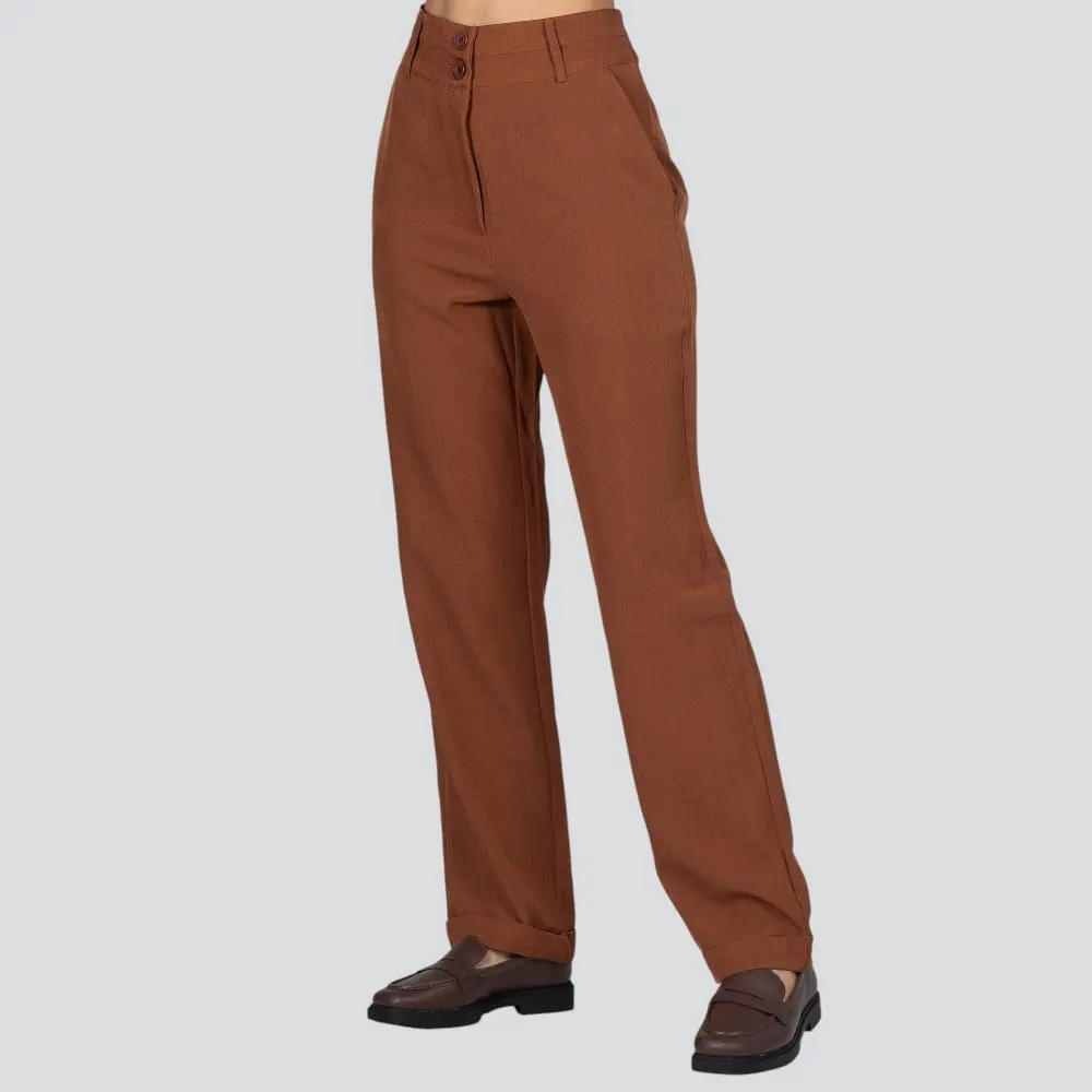 Calça Feminina Reta Alfaiataria .HQ-1657