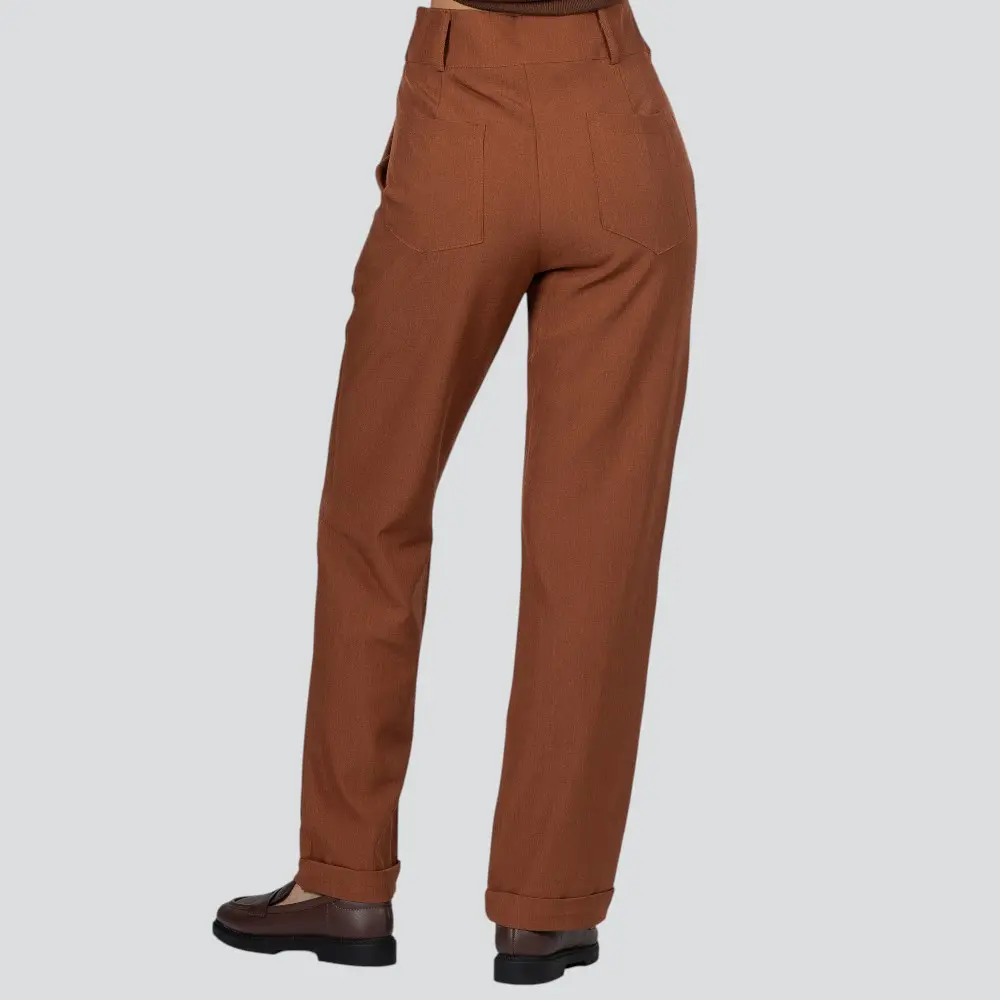 Calça Feminina Reta Alfaiataria .HQ-1657