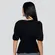 Blusa Feminina M/C Peplum Com Amarração Viscose Sarjada .1004909