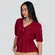 Blusa Feminina M/C Peplum Com Amarração Viscose Sarjada .1004909