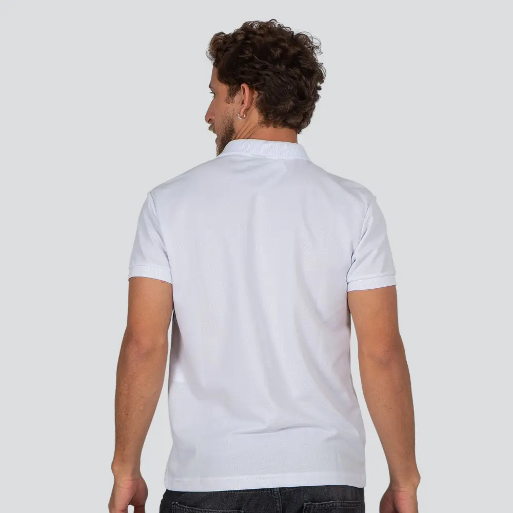 Polo Masculina Manga Curta Com Recorte .27936PR