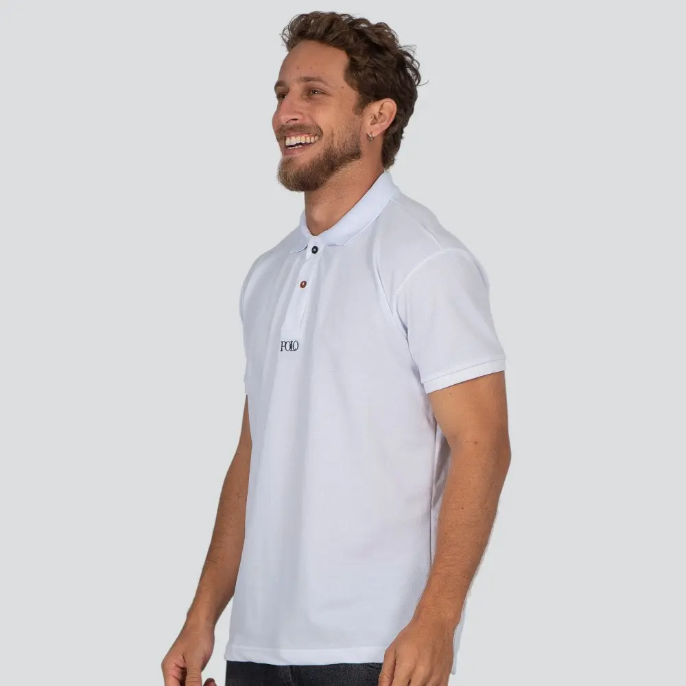 Polo Masculina Manga Curta Piquet Com Bordado .30664P