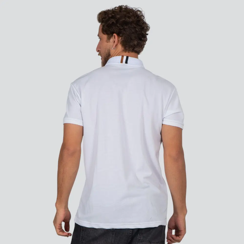 Polo Masculina Manga Curta Piquet Com Bordado .30664P