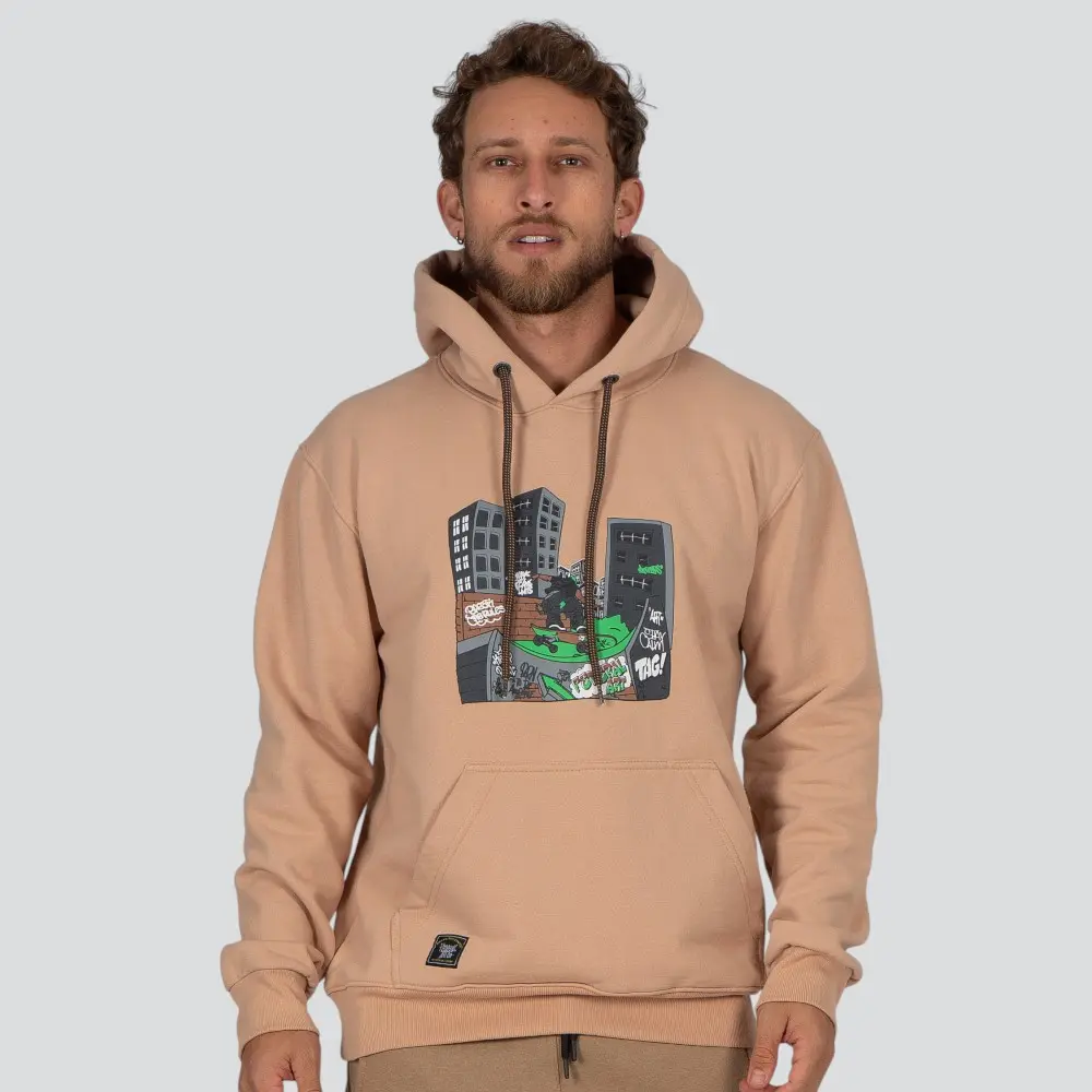 Blusão Masculino Moletom Com Capuz Estampa Costa .15126