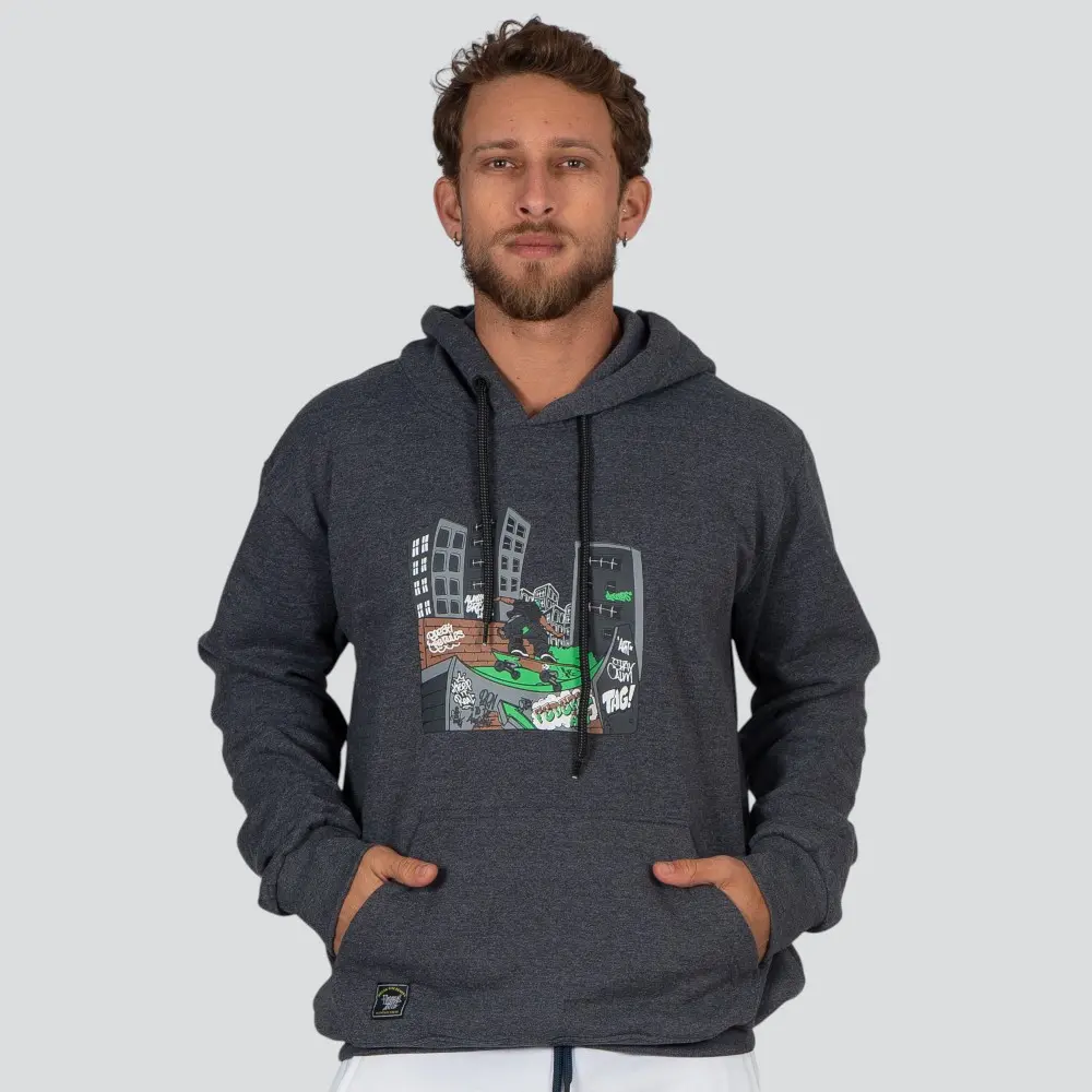 Blusão Masculino Moletom Com Capuz Estampa Costa .15126